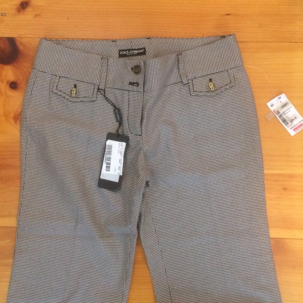 Vintage Dolce & Gabbana Houndstooth Pants w/ tags